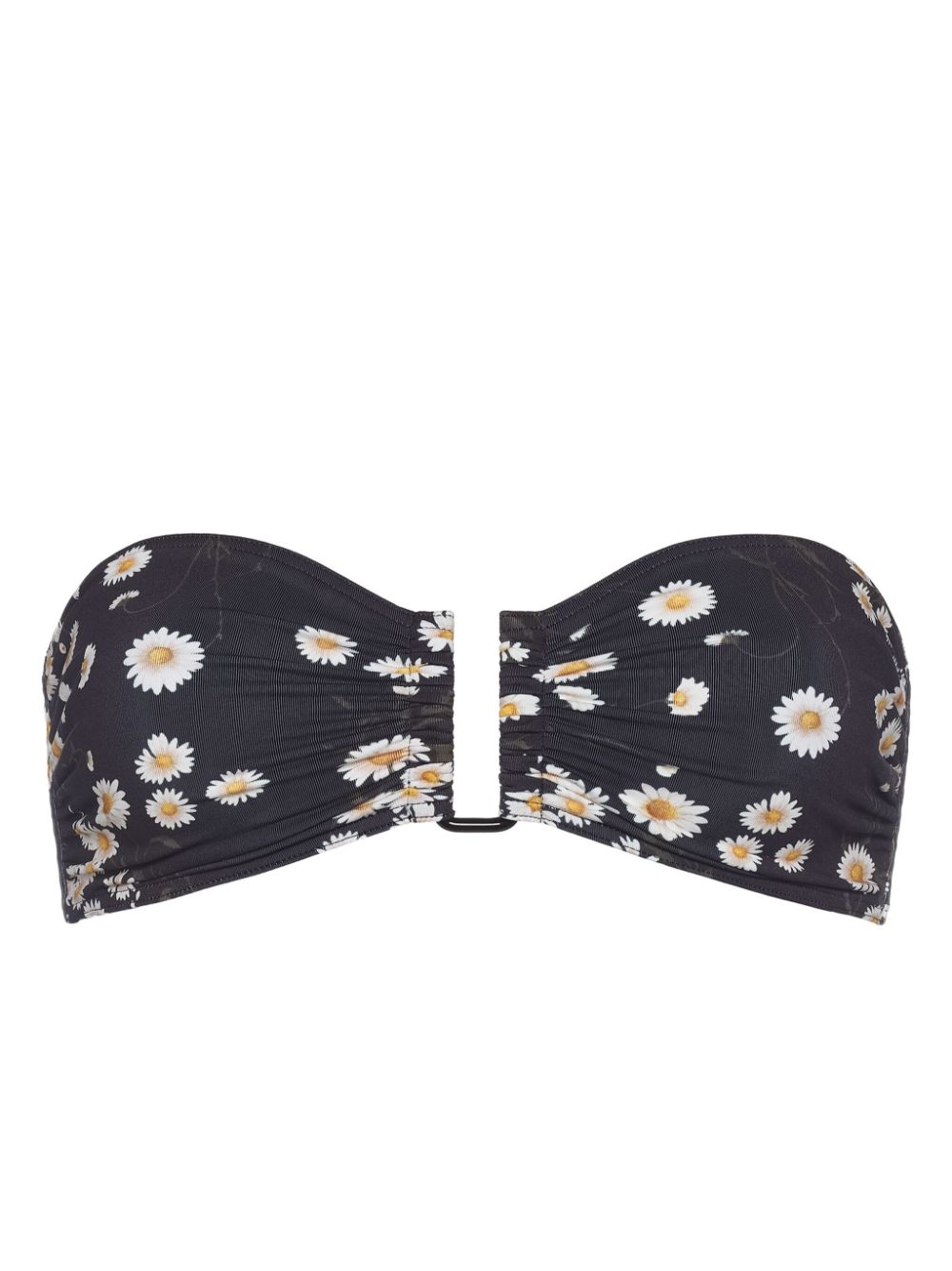 Shop Eres Tendrement Floral-print Bikini Top In Black