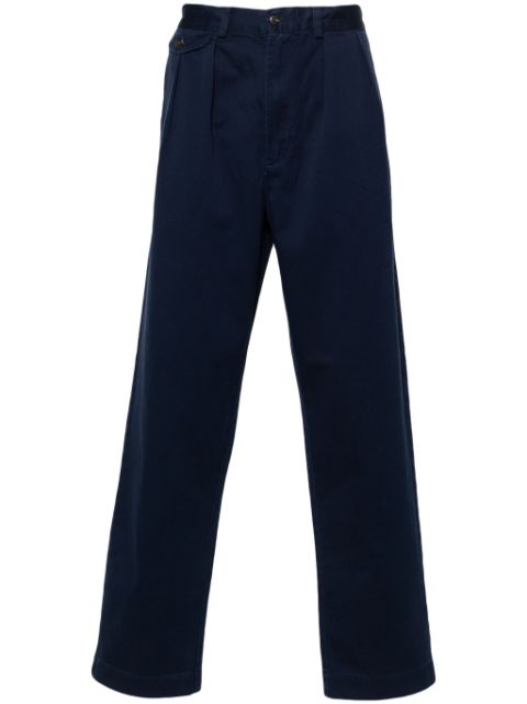 Polo Ralph Lauren logo-patch cotton trousers Women