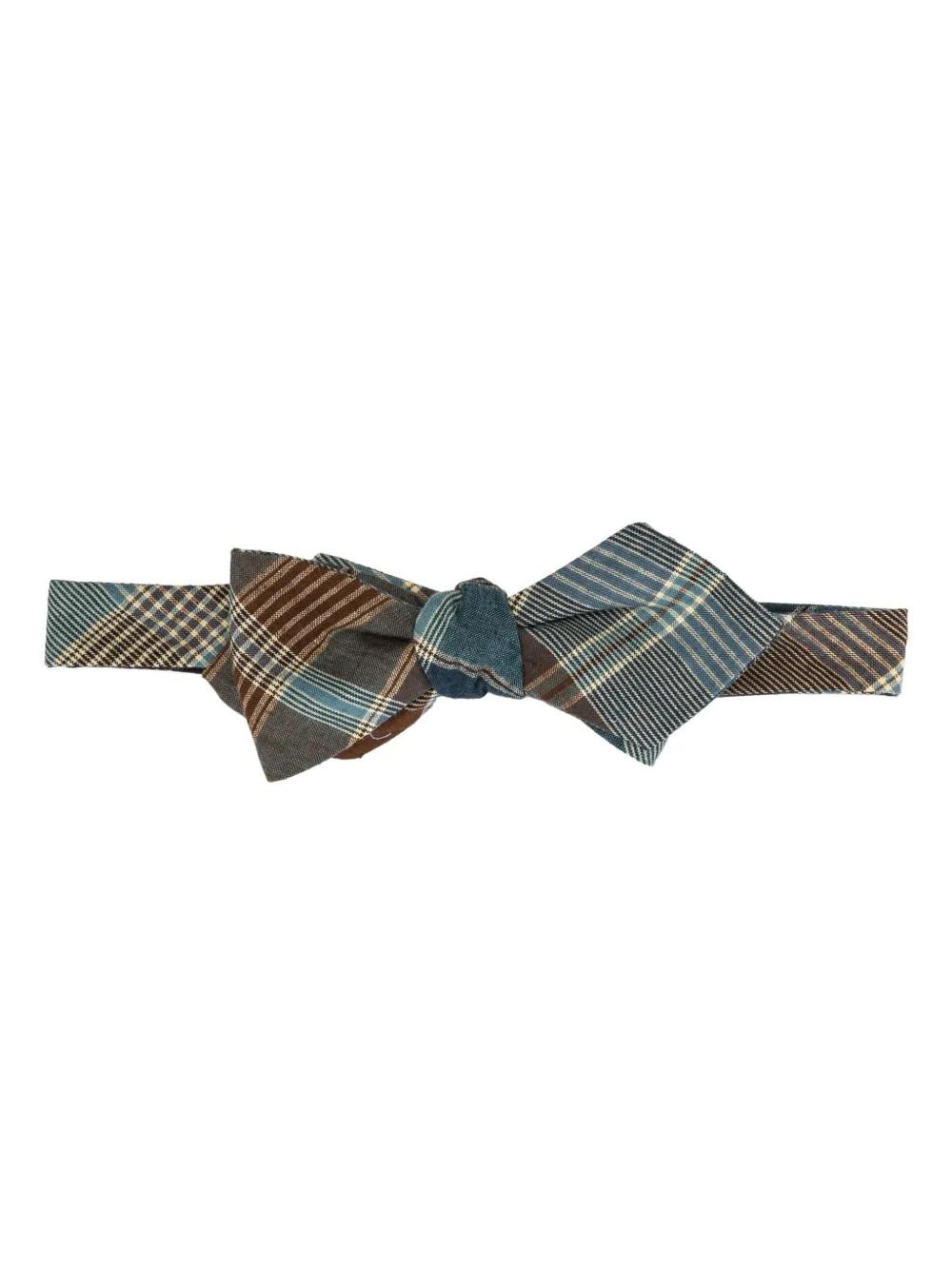 Polo Ralph Lauren Plaided Cotton Bow Tie Neutrals FARFETCH UK