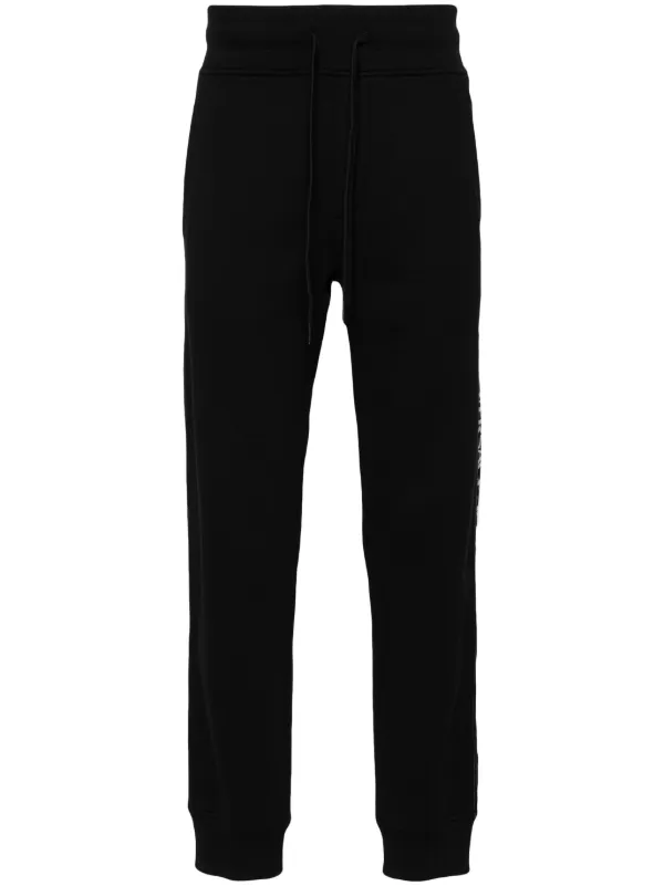 Versace Jeans Couture logo-trim Cotton Track Pants Black FARFETCH IN