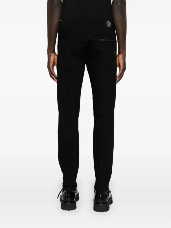 Versace Jeans Couture low-rise Skinny Jeans | Black | FARFETCH