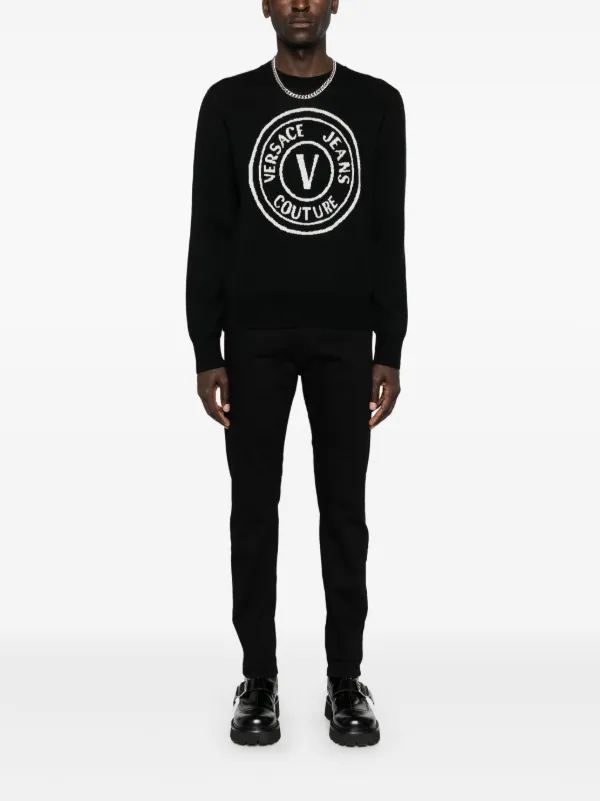 VERSACE JEANS COUTURE スキニージーンズ メタルロゴ SKINNYFIT VERSACE JEANS COUTURE (ヴェルサーチェ ジーンズ クチュール