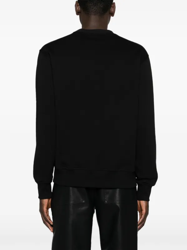 Versace Jeans Couture logo-trim Cotton Sweatshirt | Black