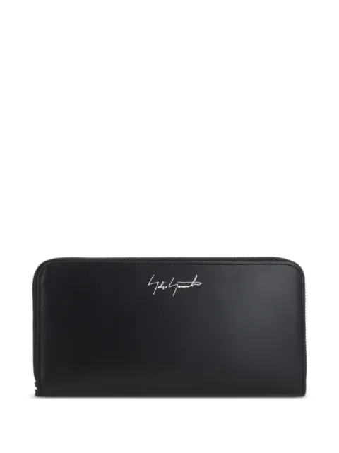 Discord Yohji Yamamoto logo-print leather wallet