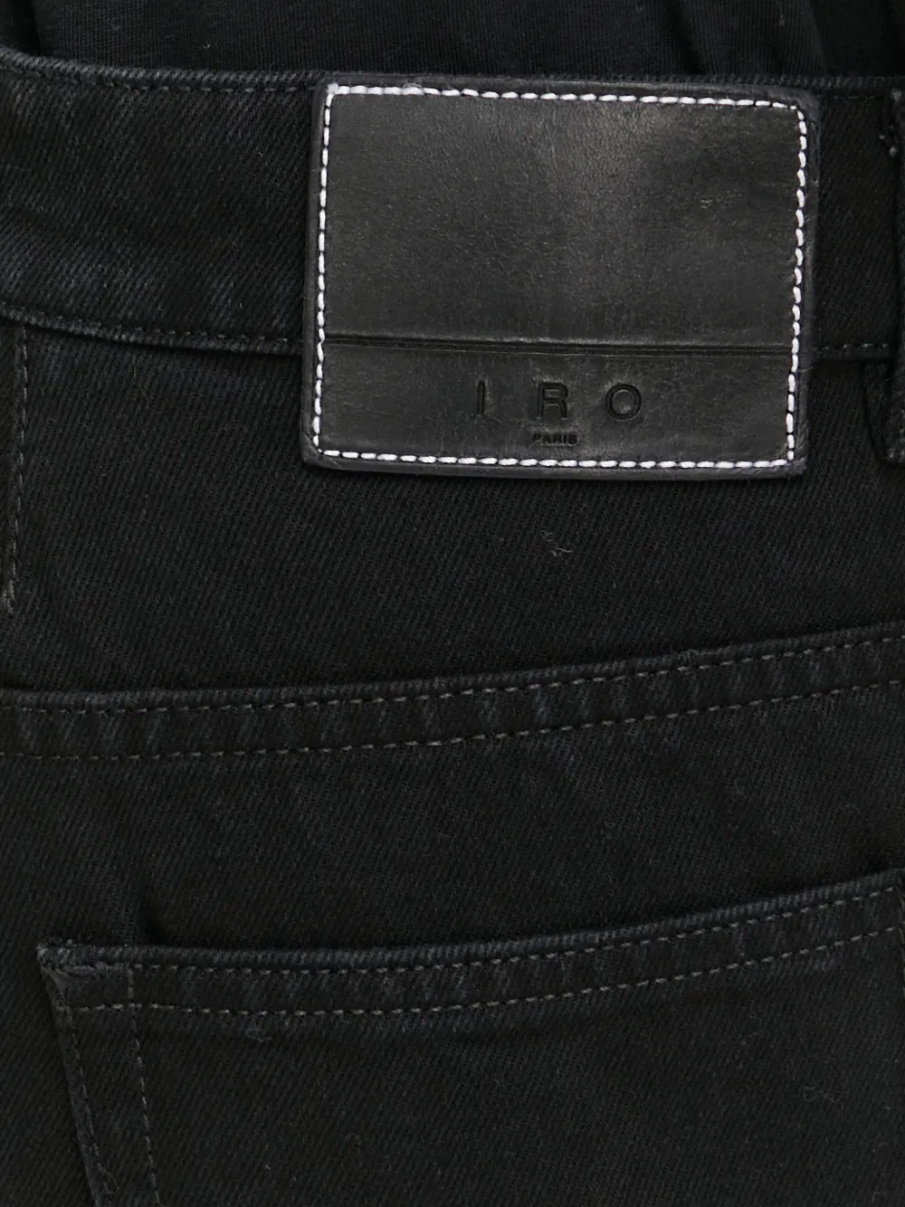 IRO Jeans met gestikt logo Zwart