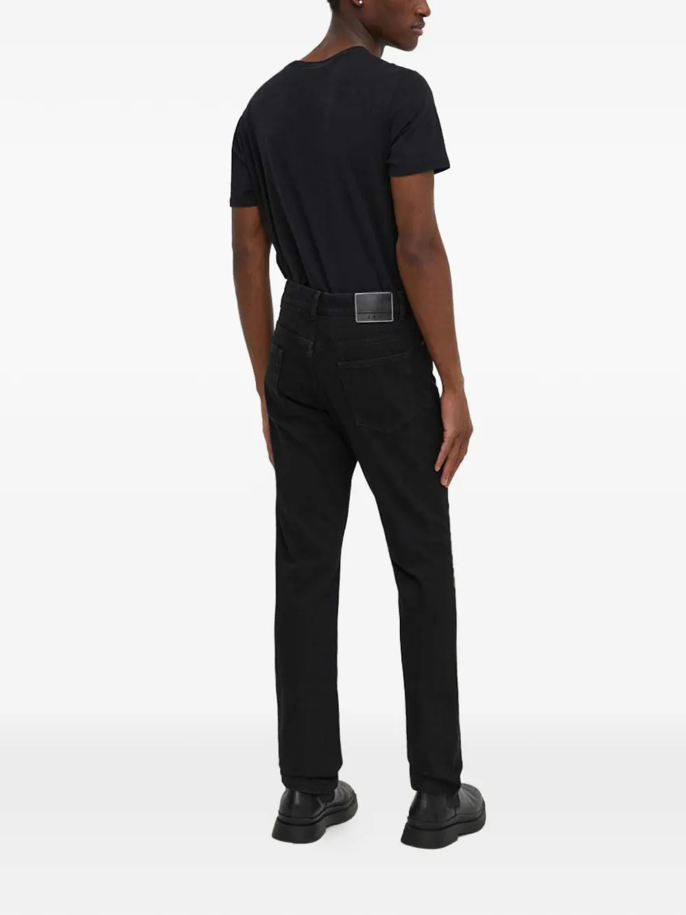  Iro Stitched Logo-detail Jeans - Black 