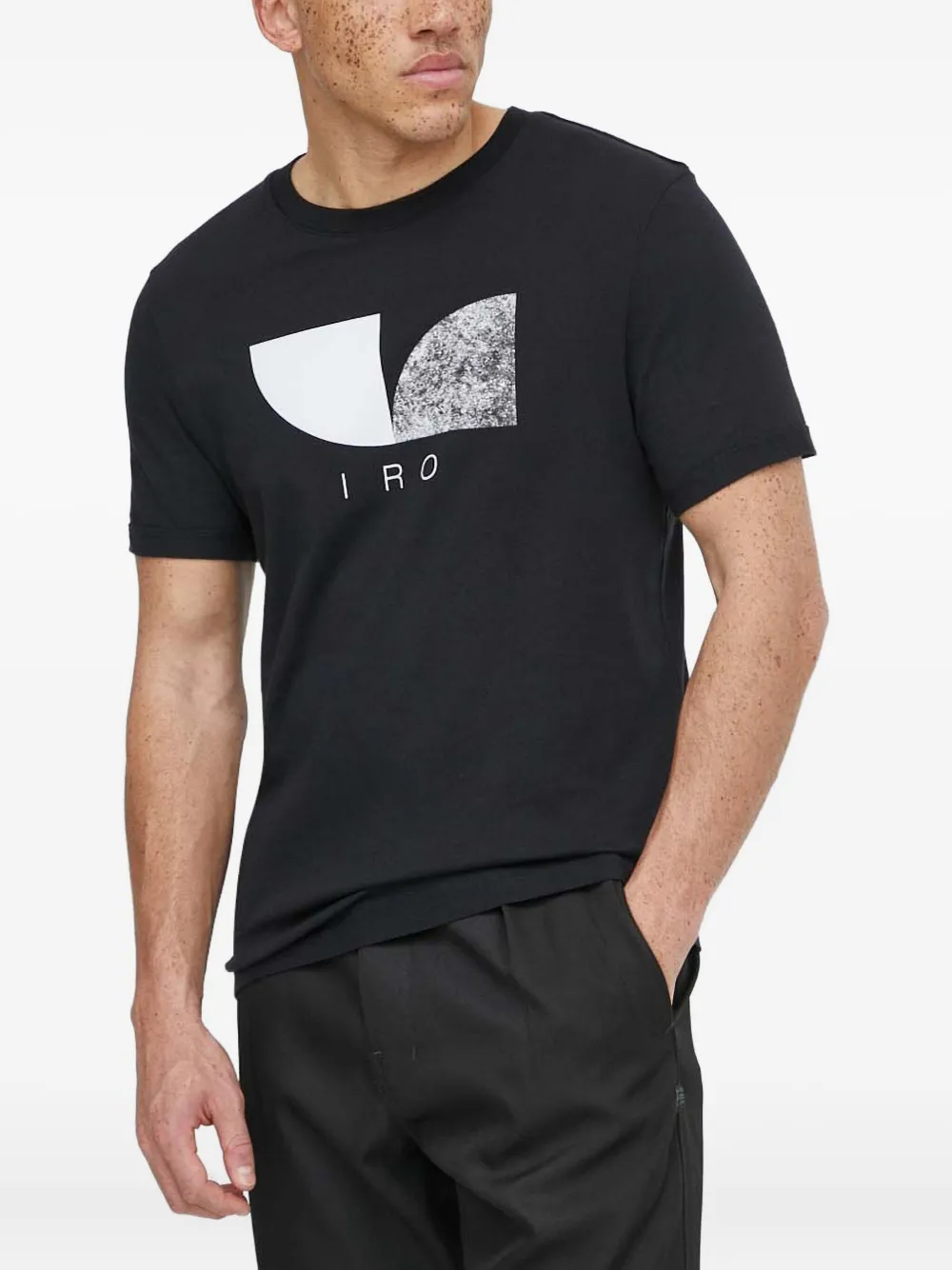IRO Orlando graphic-print T-shirt | Black | Image 1