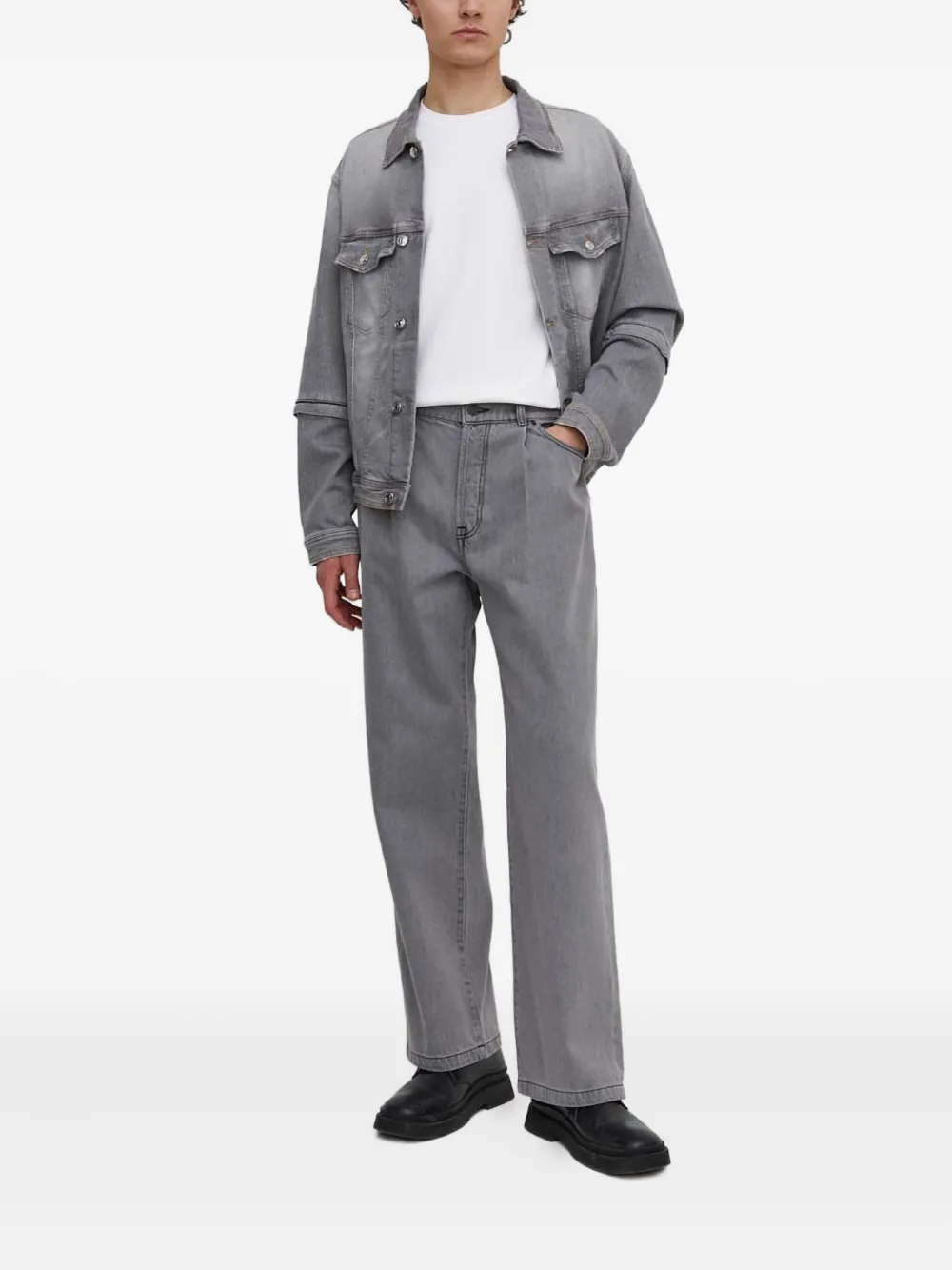 Iro Antonio Pleated Jeans In Gray