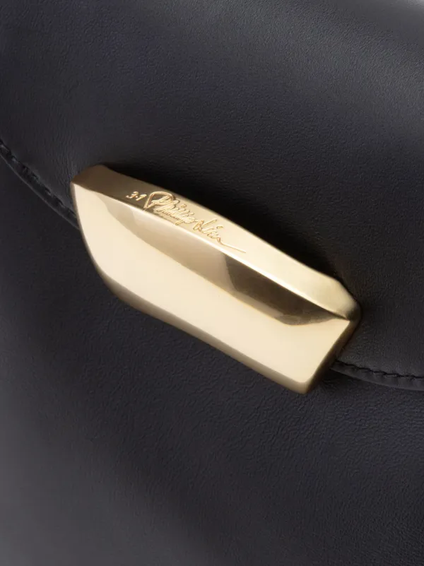 3.1 Phillip Lim ID Petite Soft Leather Shoulder Bag | Black