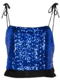 Baum Und Pferdgarten Jovana sequinned crop top - Blue