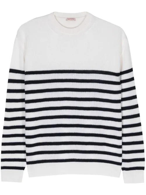 Pull en cachemire à rayures - Valentino Garavani - Modalova