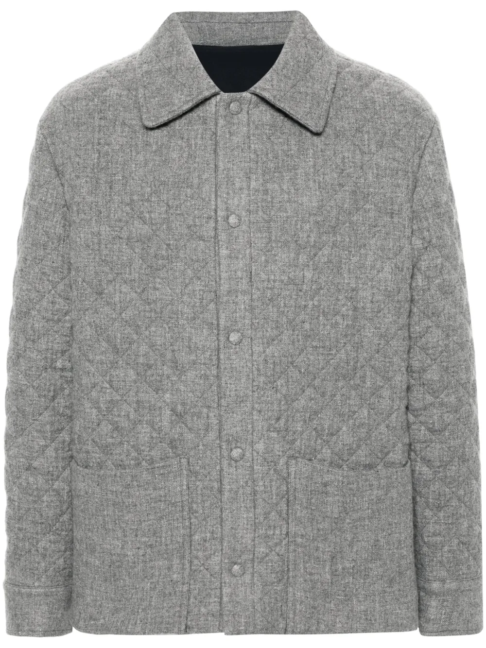 Gabriela Hearst Skye Paddock Quilted Jacket In Grey
