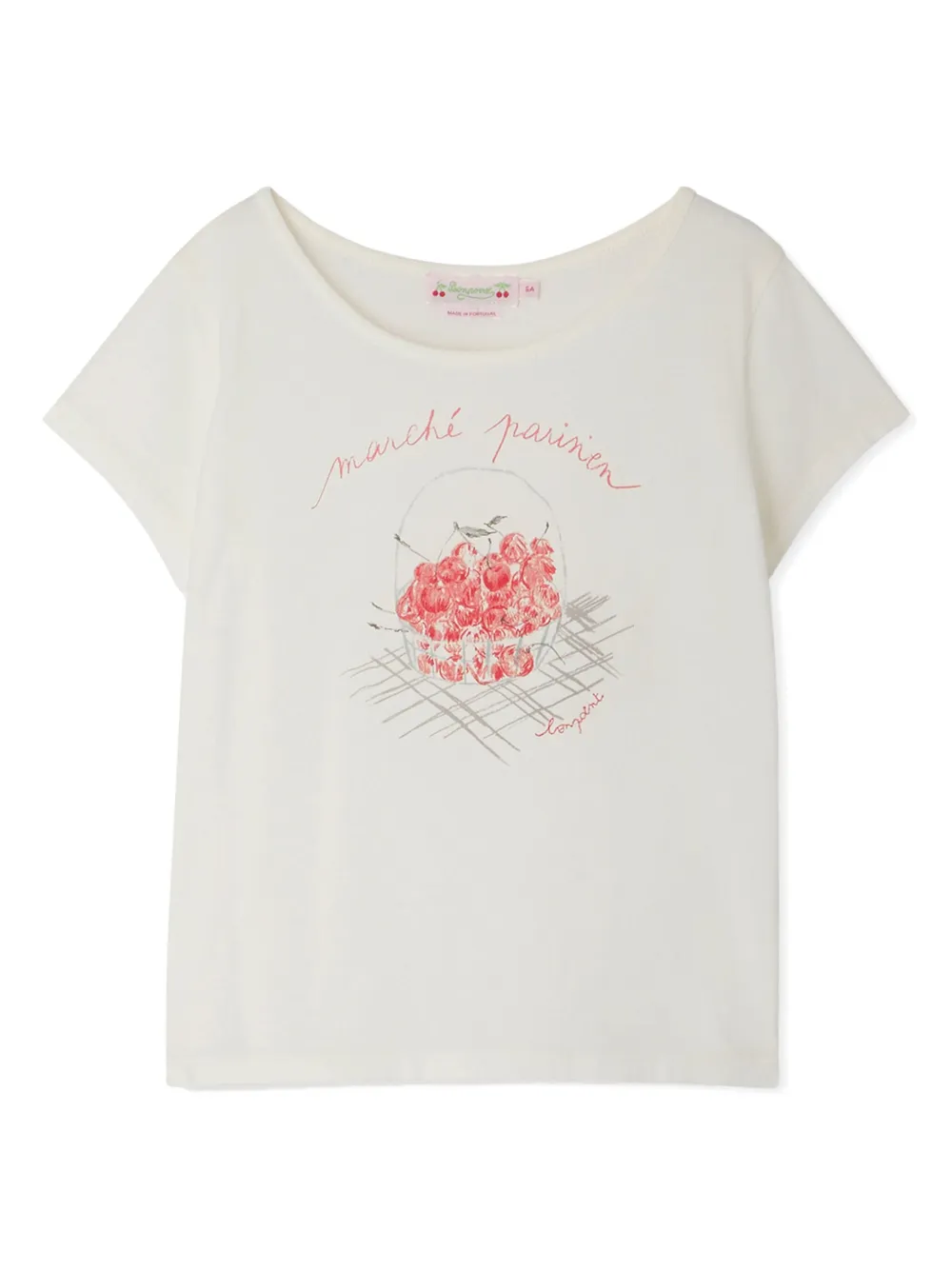 Bonpoint Kids' Logo-print Cotton T-shirt In White