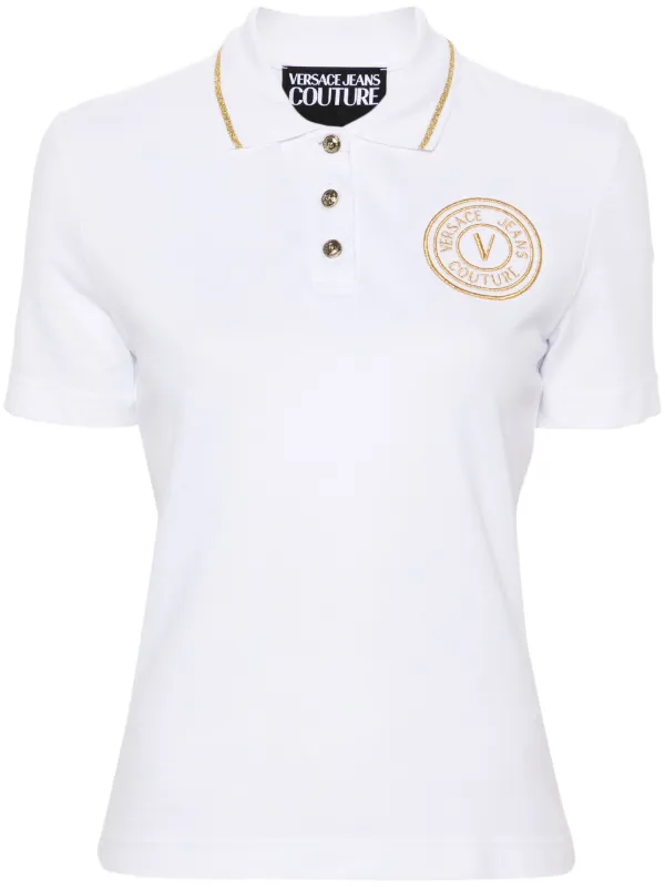Versace Jeans Couture ロゴ ポロシャツ | ホワイト | FARFETCH JP