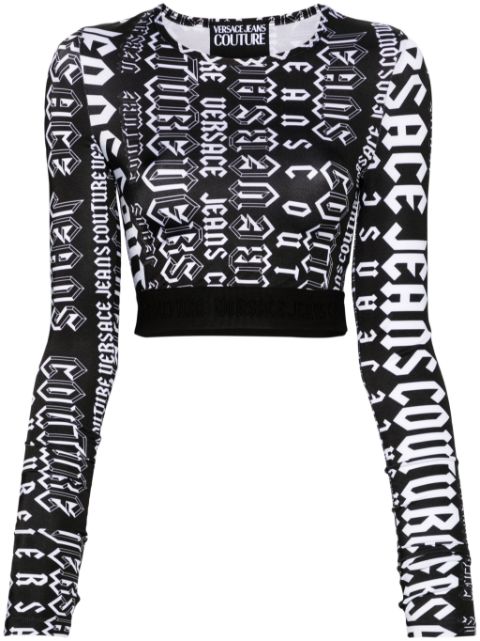 Versace Jeans Couture Logomania crop top