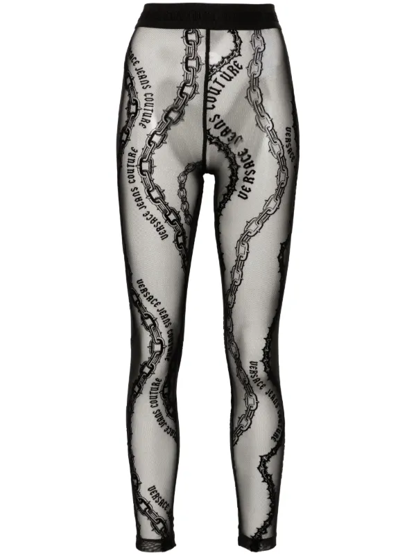 Chain print leggings hotsell