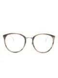 Linda Farrow Calthorpe geometric-frame glasses - Grey