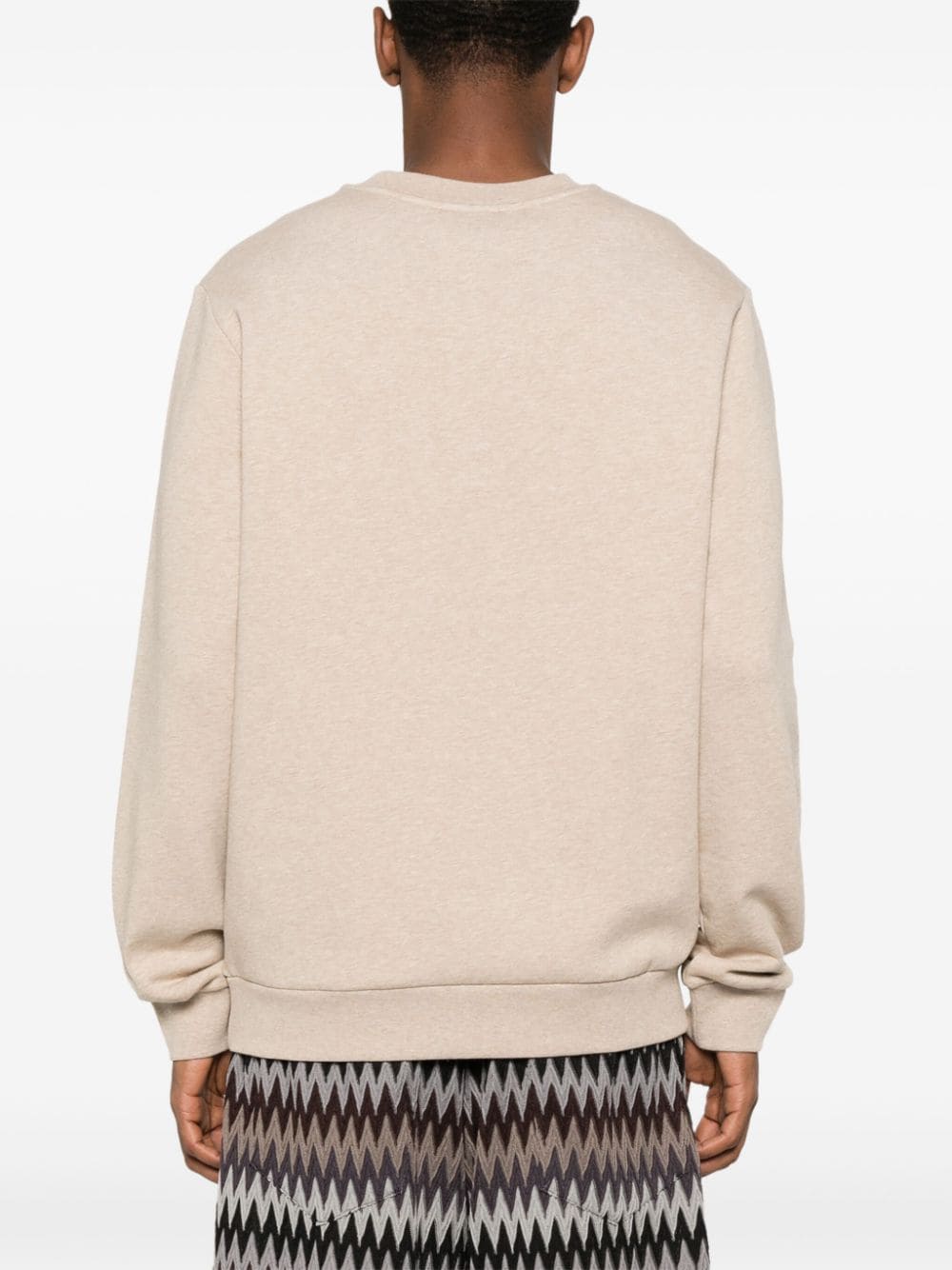 Shop Apc Logo-embroidered Sweatshirt In Nude