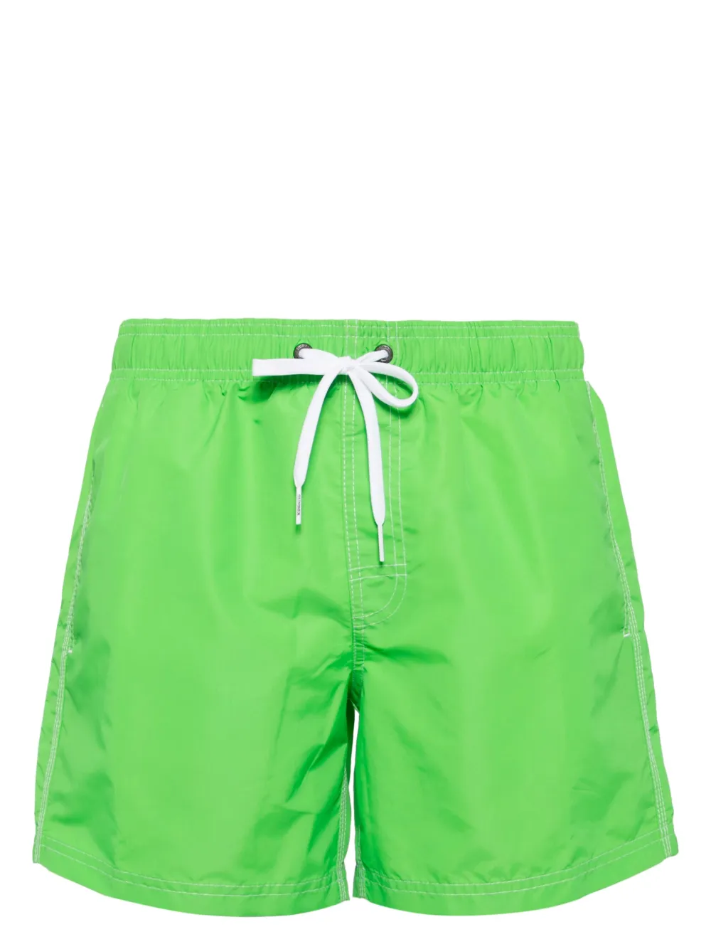 Sundek Stripe-detail Swim Shorts In Green