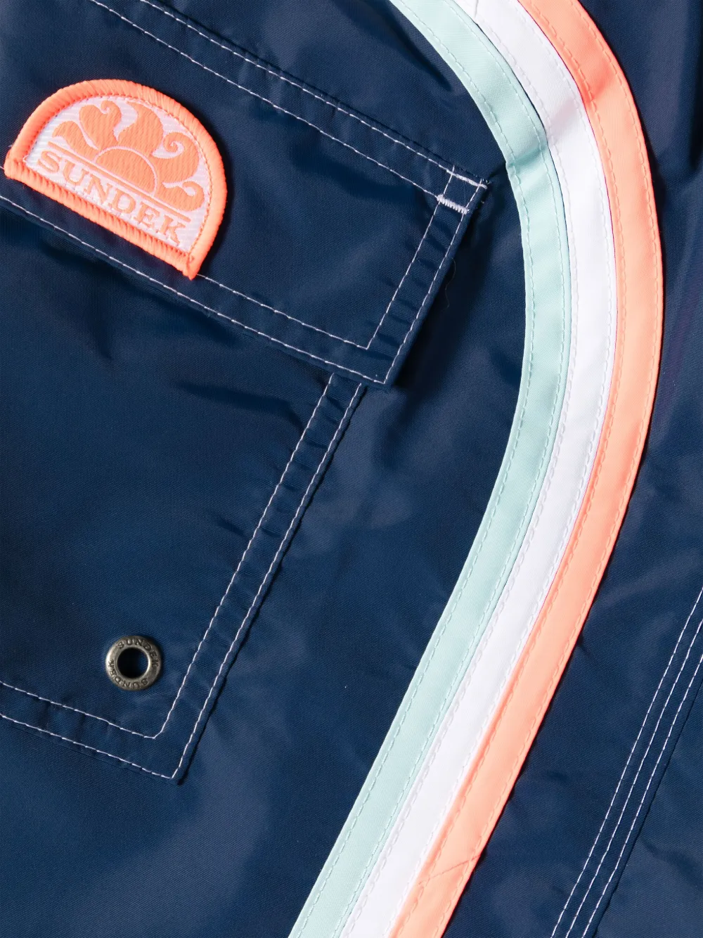 Sundek Zwembroek met streep Blauw