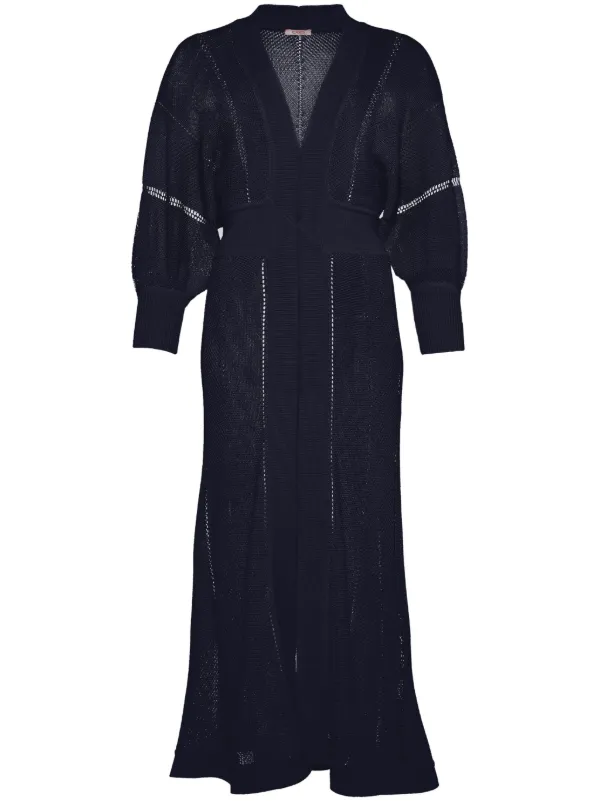 Eres Stella Knitted V-neck Dress in Black