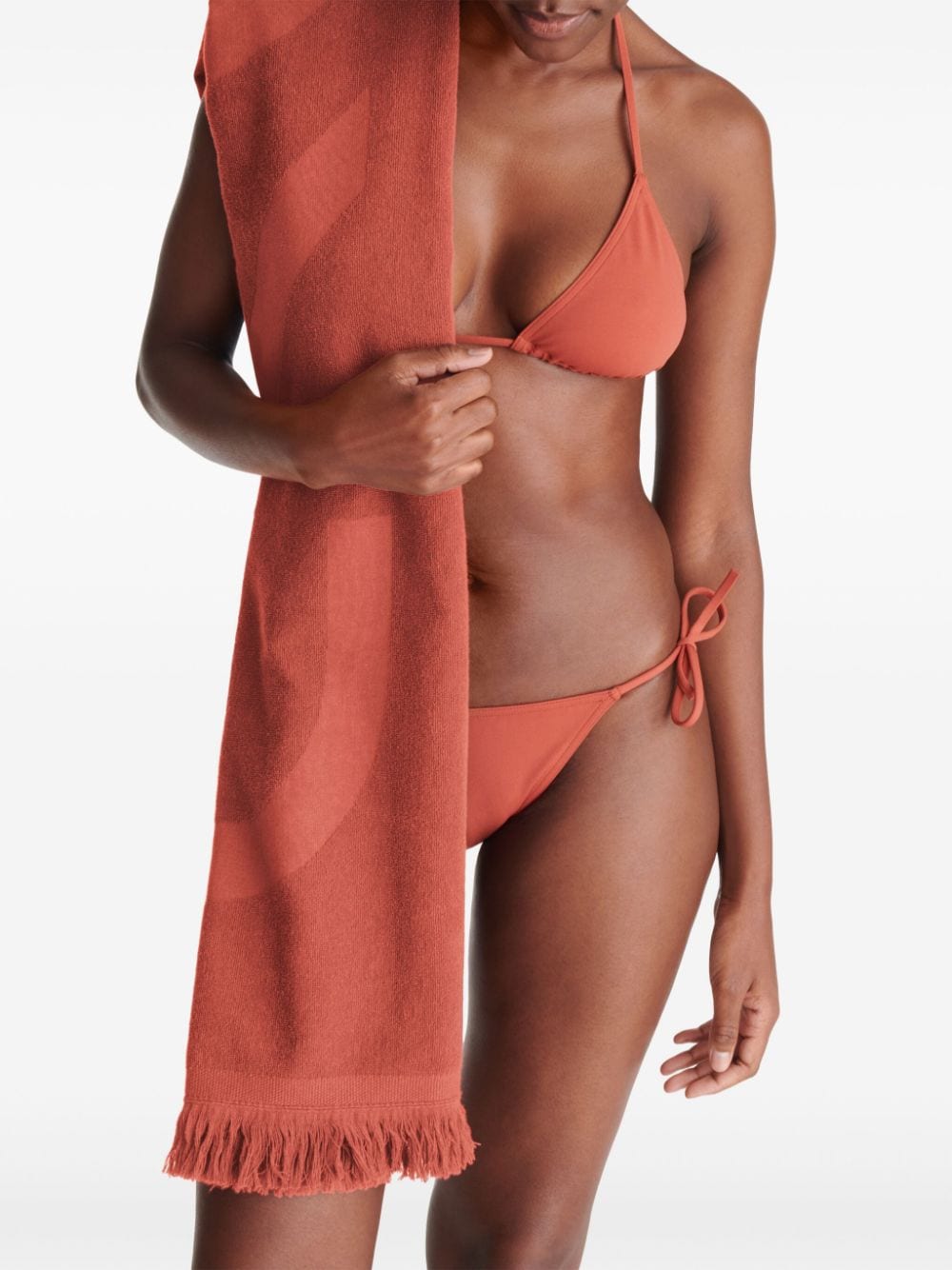 Shop Eres Petite Beach Towel In Orange