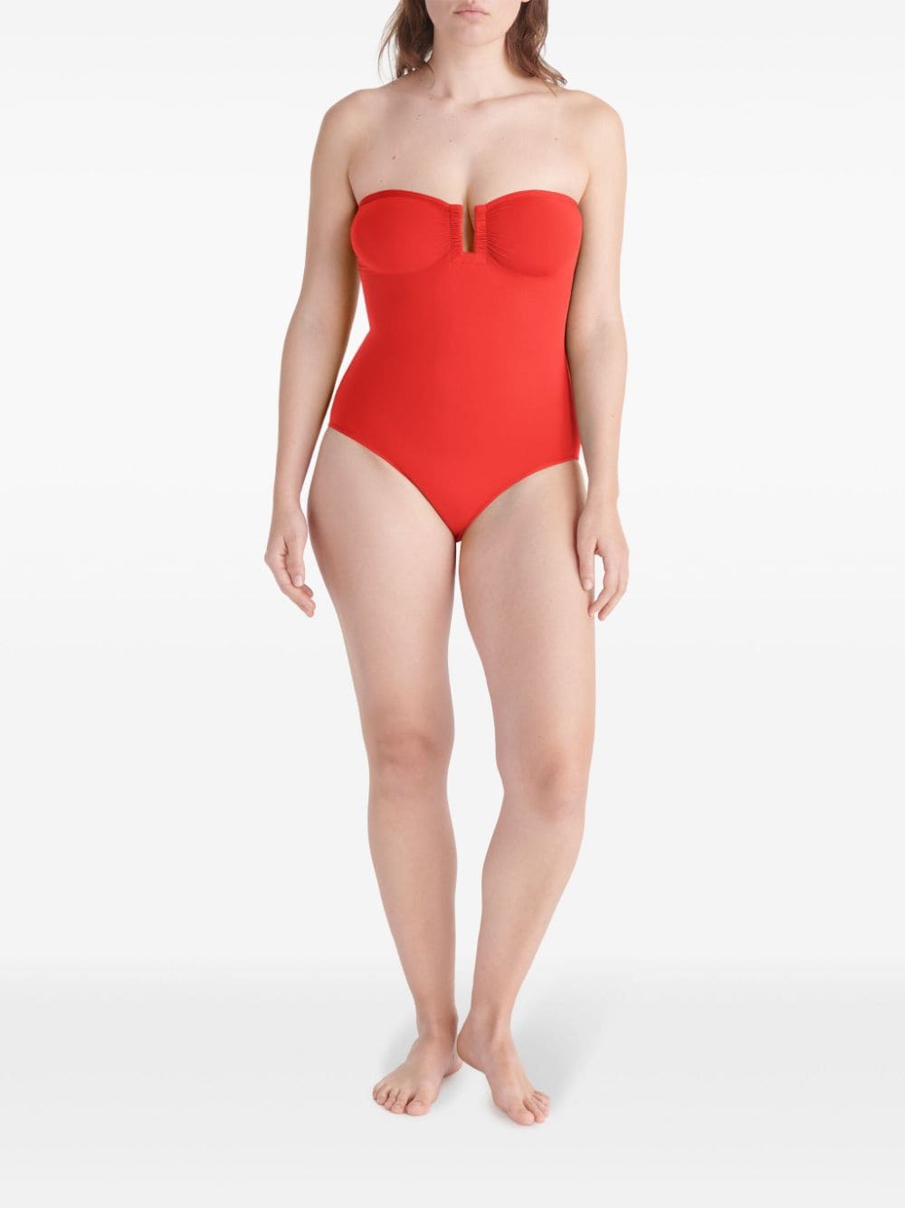 Shop Eres Cassiopé One-piece Swimsuit In Red