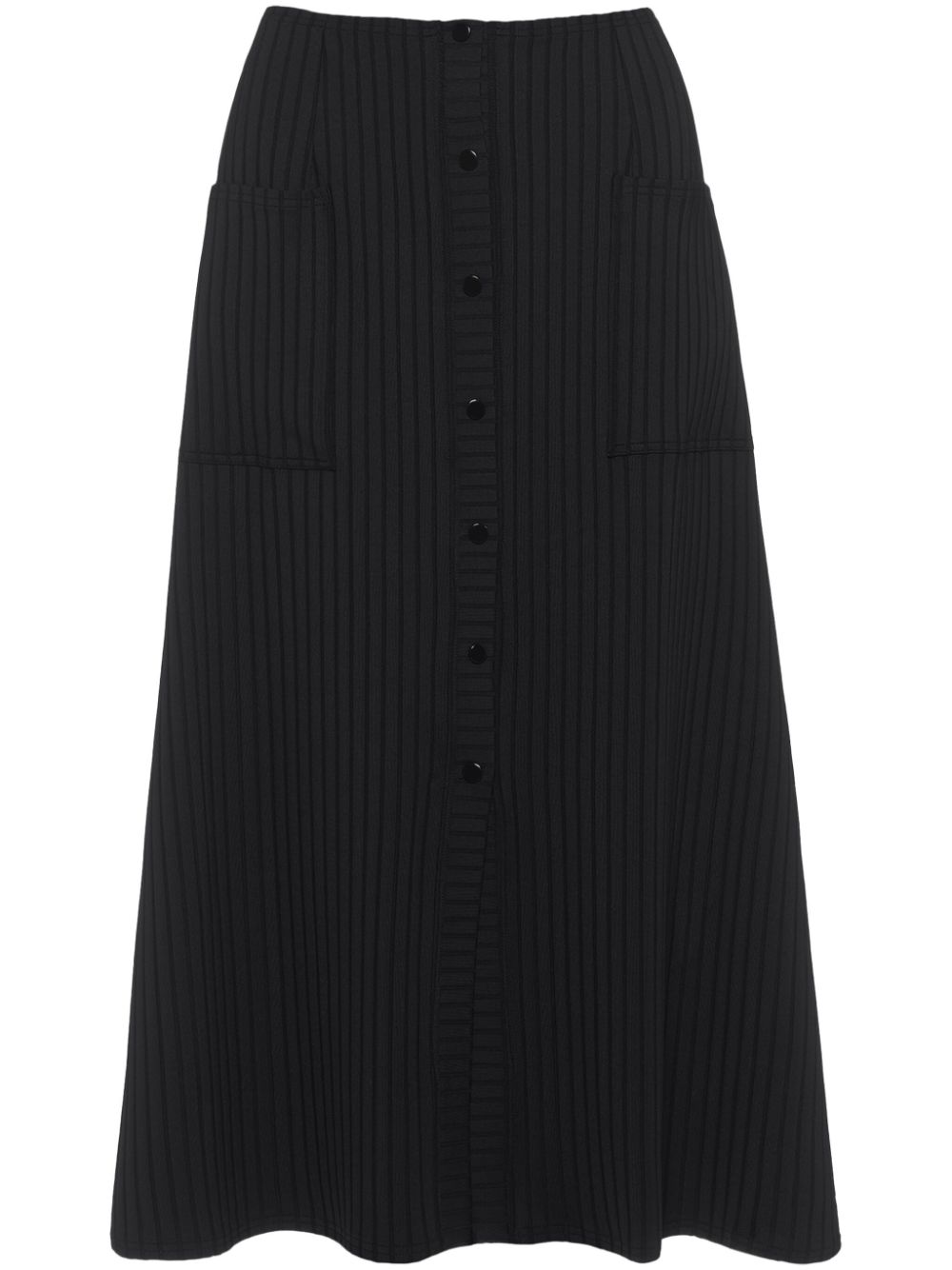 ERES Copacabana ribbed midi skirt - Black