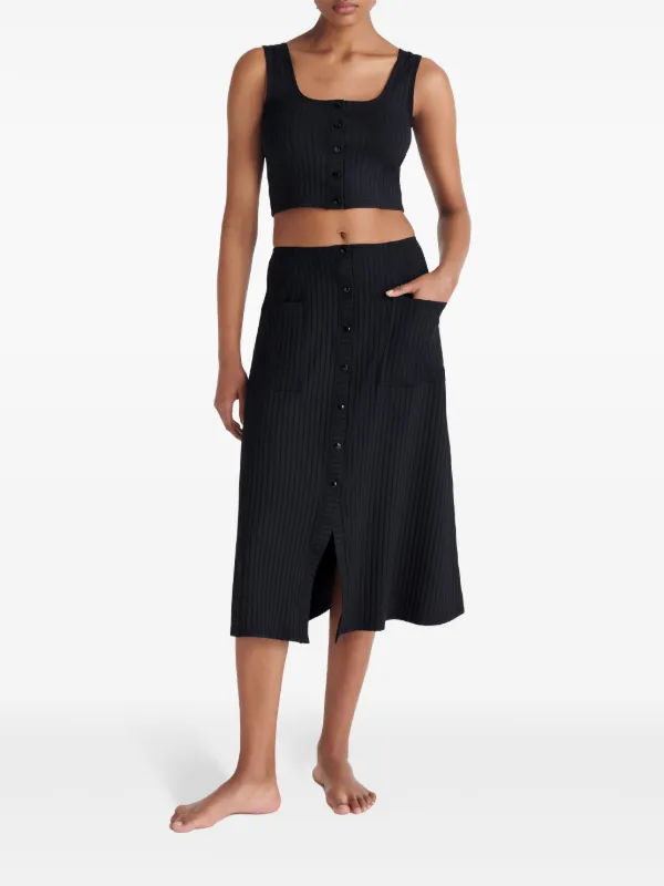 Falda Sarong Copacabana Para Mujer - Estilo Midi, Tejido Viscosa, Estampado Geométrico Multicolor