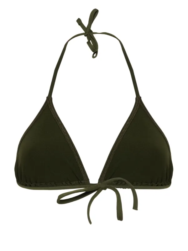 【関税込み】ERES ブラック Mouna ビキニトップ ERES Mouna ビキニトップ | グリーン | FARFETCH JP