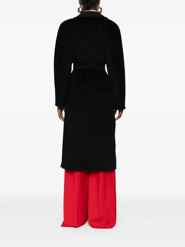 Max Mara Madame ベルテッドコート | ブラック | FARFETCH JP