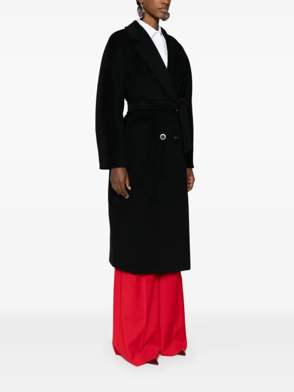 Max Mara Madame Belted Coat | Black | FARFETCH Max Mara Madame Belted Coat | Black | FARFETCH