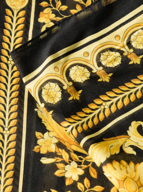 Versace Barocco Beach cover-up | Black | FARFETCH