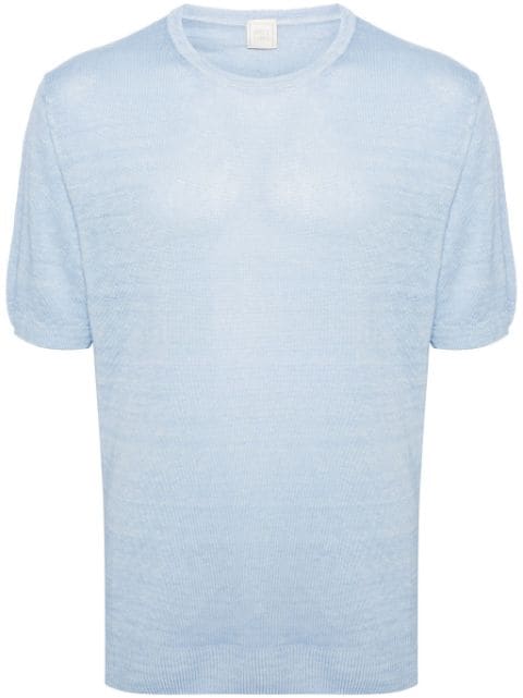 120% Lino fine-knit linen T-shirt