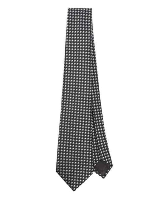 Giorgio Armani patterned-jacquard silk tie