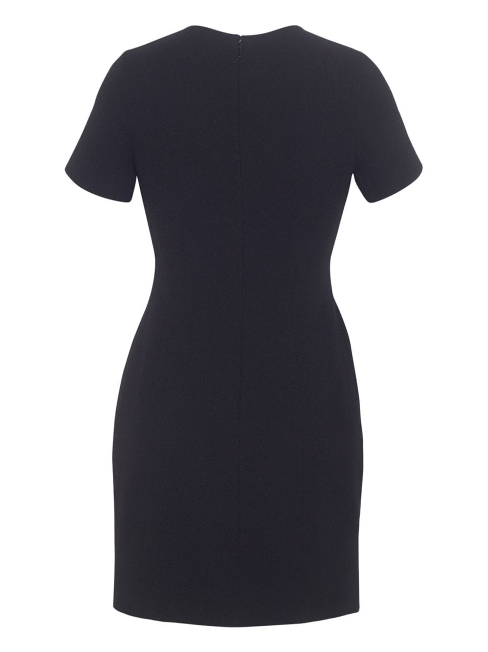 Shop Adam Lippes Flynn Wool Crepe Mini Dress In Black