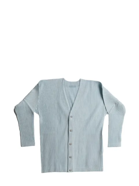 Homme Plissé Issey Miyake plissé-effect v-neck cardigan