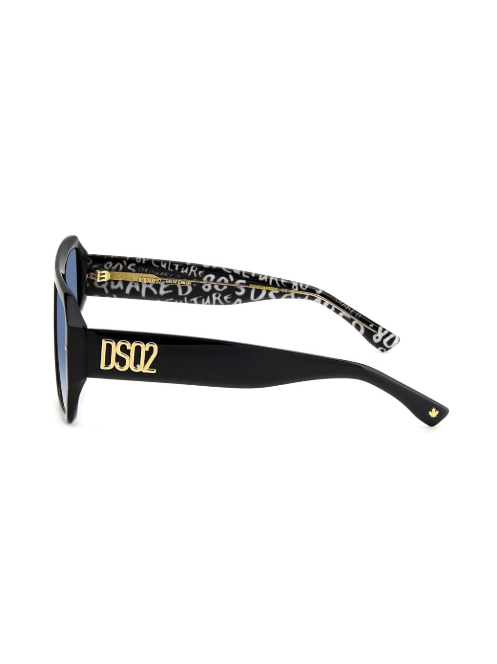 Shop Dsquared2 Hype Navigator-frame Sunglasses In Black