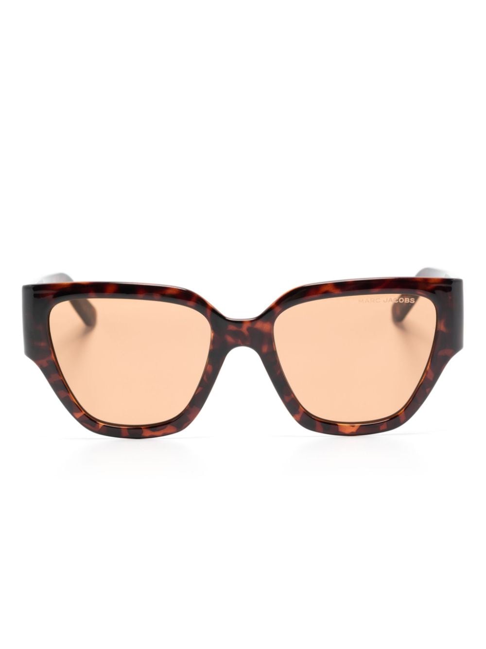 Marc Jacobs 724 Geometric-frame Sunglasses In Brown