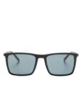 Tommy Hilfiger rectangle-frame matte sunglasses - Black