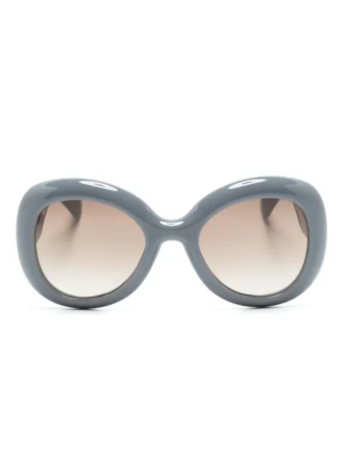 Moschino Eyewear logo-embossed oversize-frame sunglasses