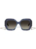 MISSONI EYEWEAR chain-link sunglasses - Blue