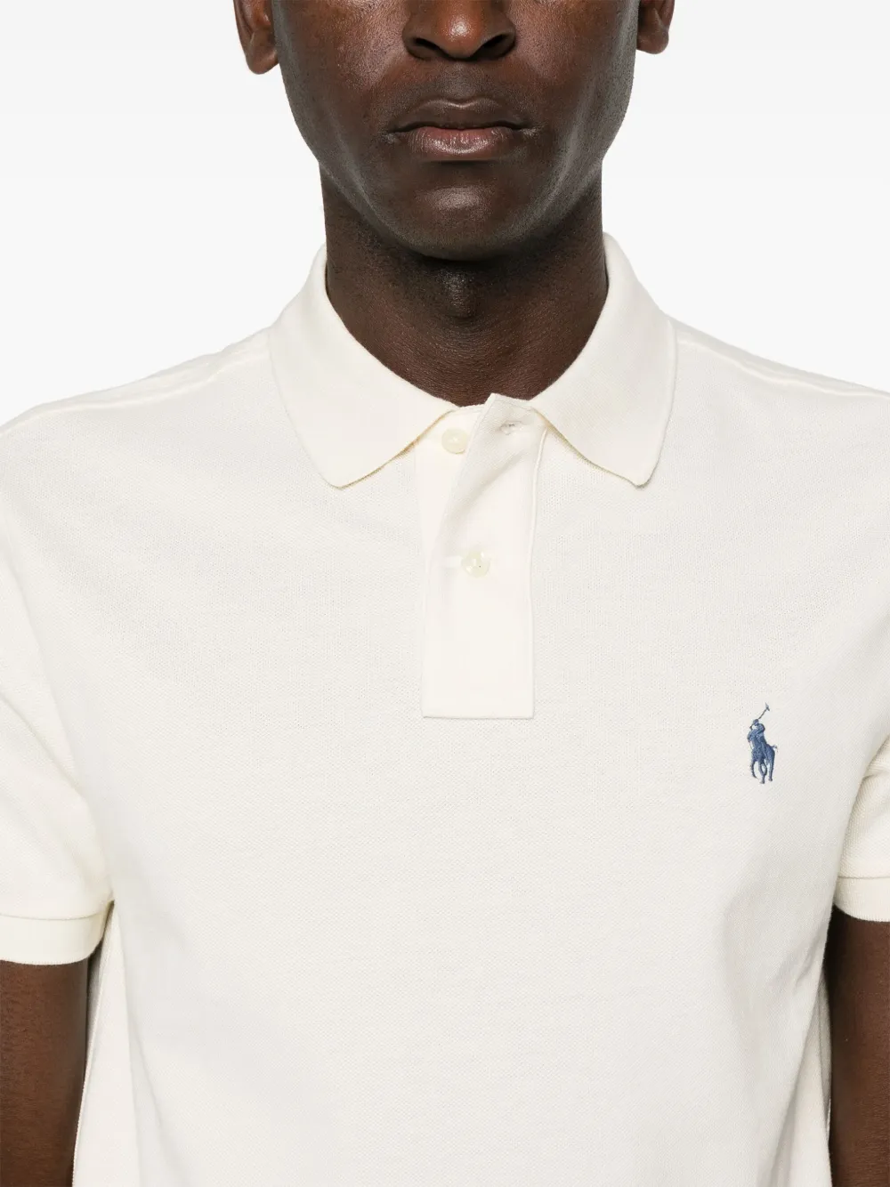 Polo Ralph Lauren Polo Pony Motif Polo Shirt Neutrals Farfetch