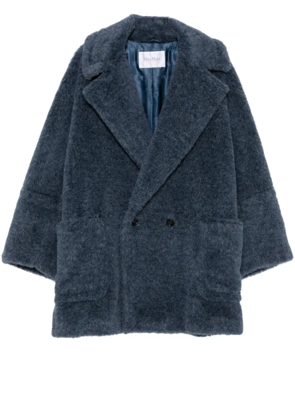 Max mara teddy coat blue deals