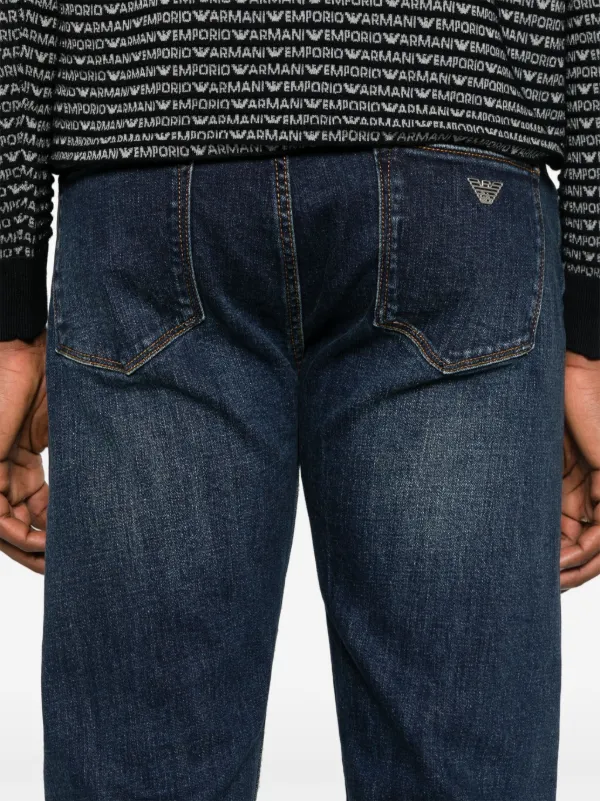 Emporio Armani J75 low-rise slim-fit Jeans Blue FARFETCH