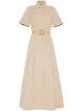 Adam Lippes Leighton cotton-twill shirt dress - Neutrals