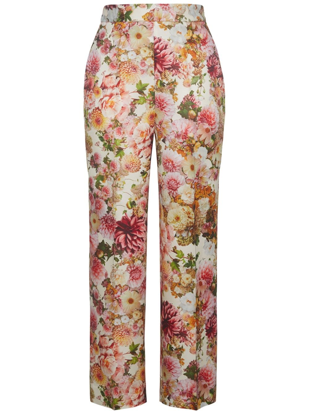 Adam Lippes Sutton Cropped Trousers In Multi