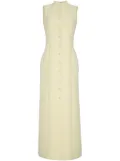 Adam Lippes Rory wool crepe dress - Yellow