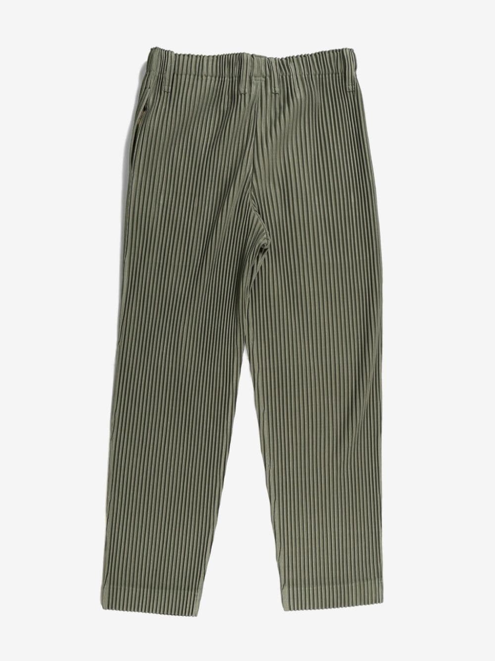 Homme Plissé Issey Miyake straight-leg trousers - Groen