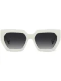 MISSONI EYEWEAR tinted square frame sunglasses - White